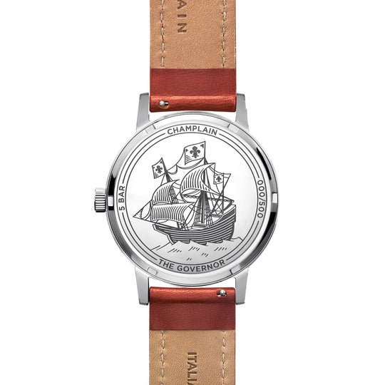 Silver/White - Fox Governor Watch by Champlain